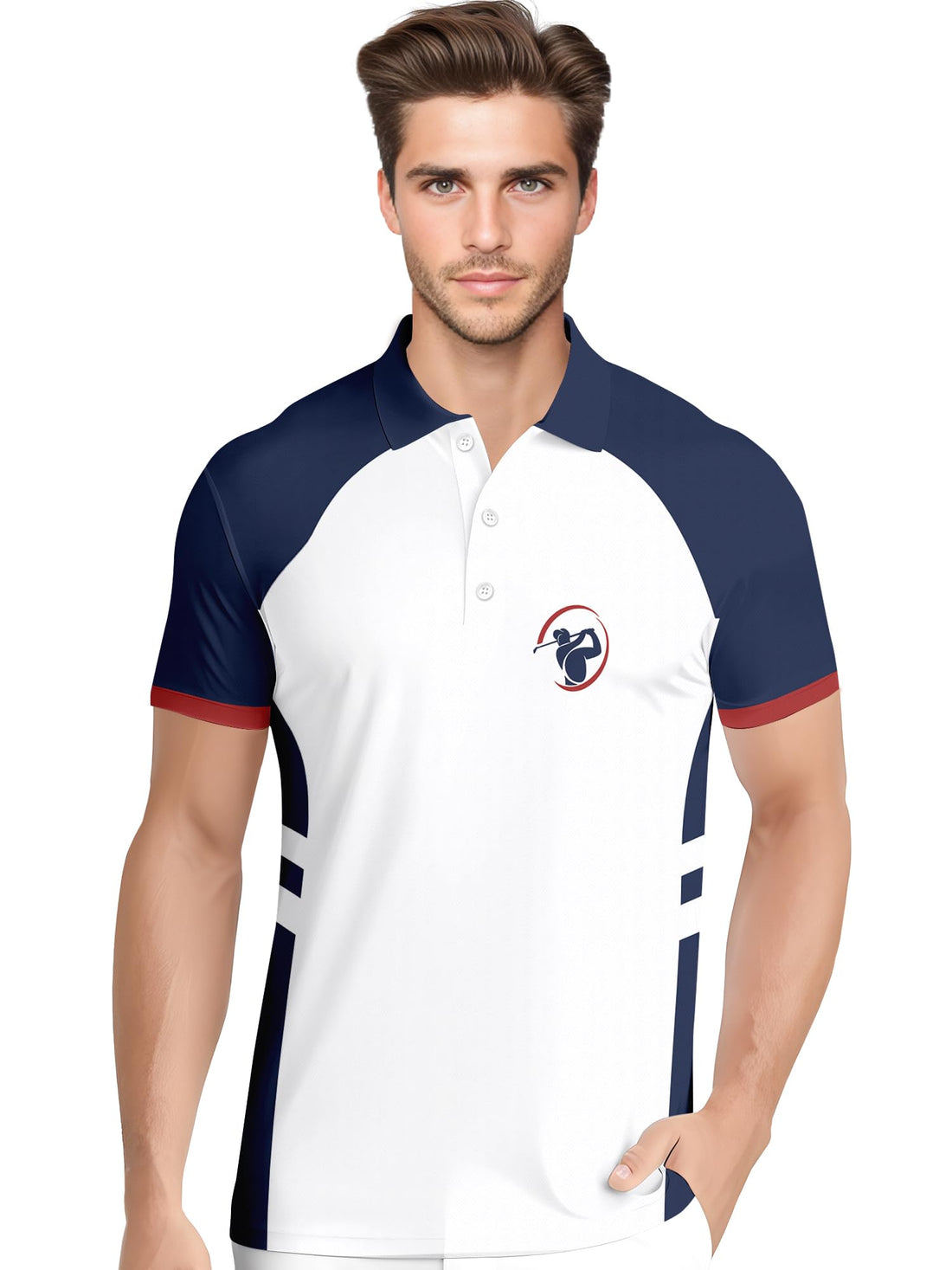 Funny Hawaiian Print Mens Polo