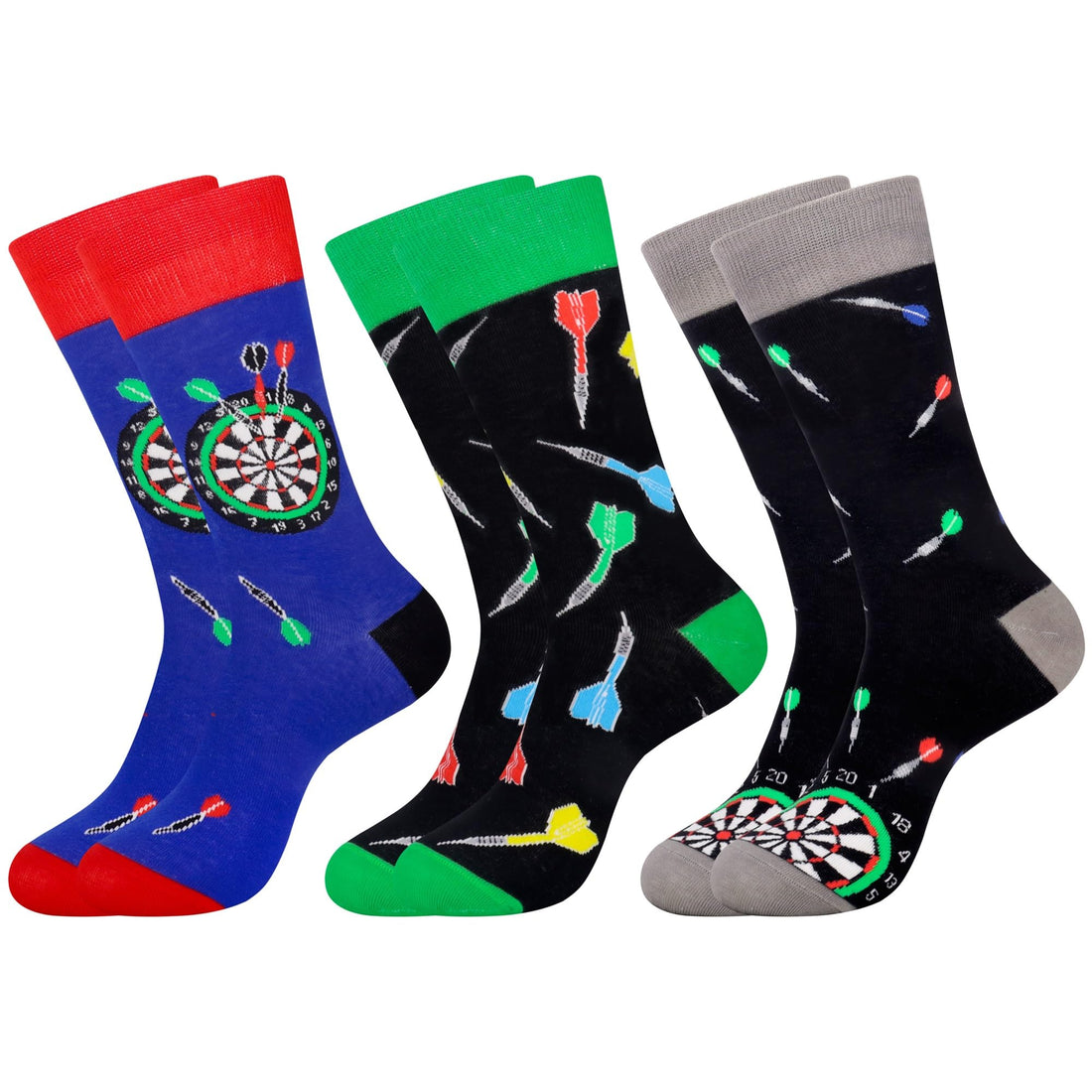 Mens Funny Fun Crazy Funky Dress Crew Socks