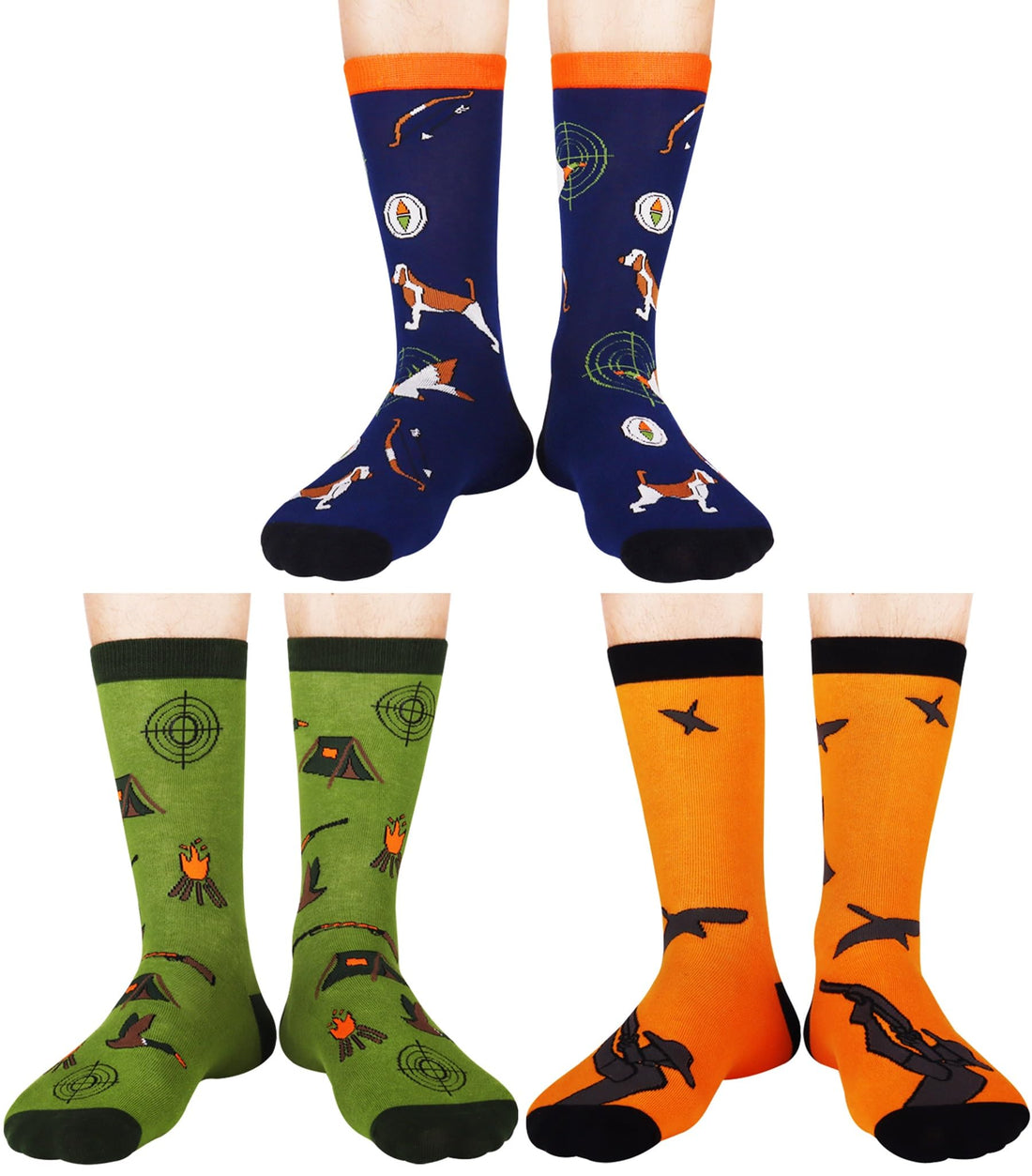 Mens Funny Fun Crazy Funky Dress Crew Socks
