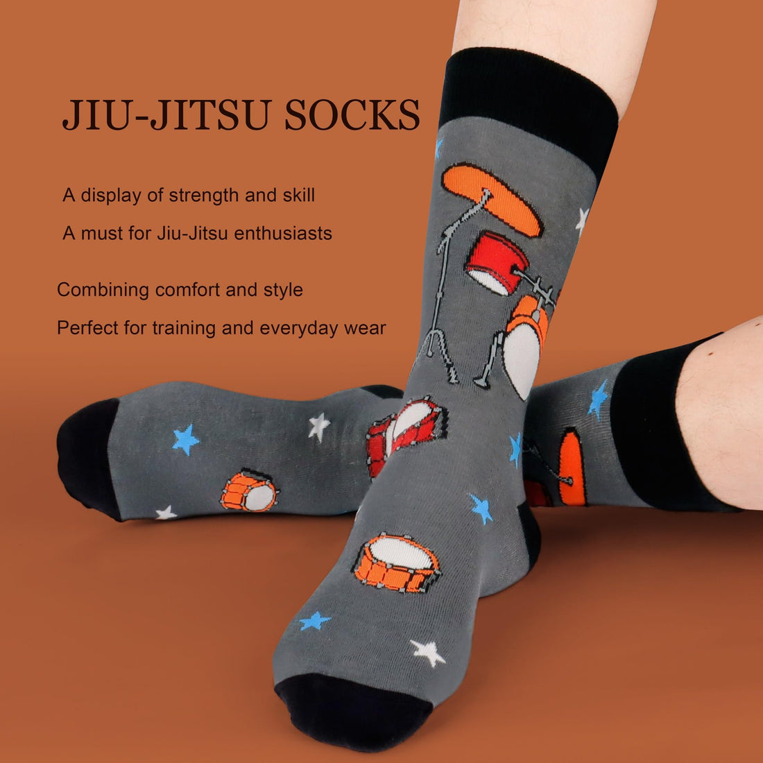 Mens Funny Fun Crazy Funky Dress Crew Socks
