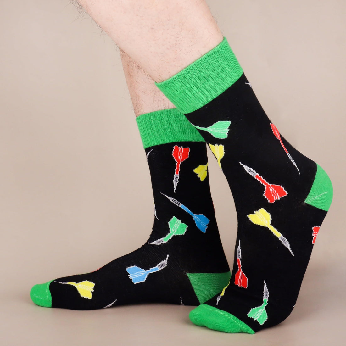 Mens Funny Fun Crazy Funky Dress Crew Socks
