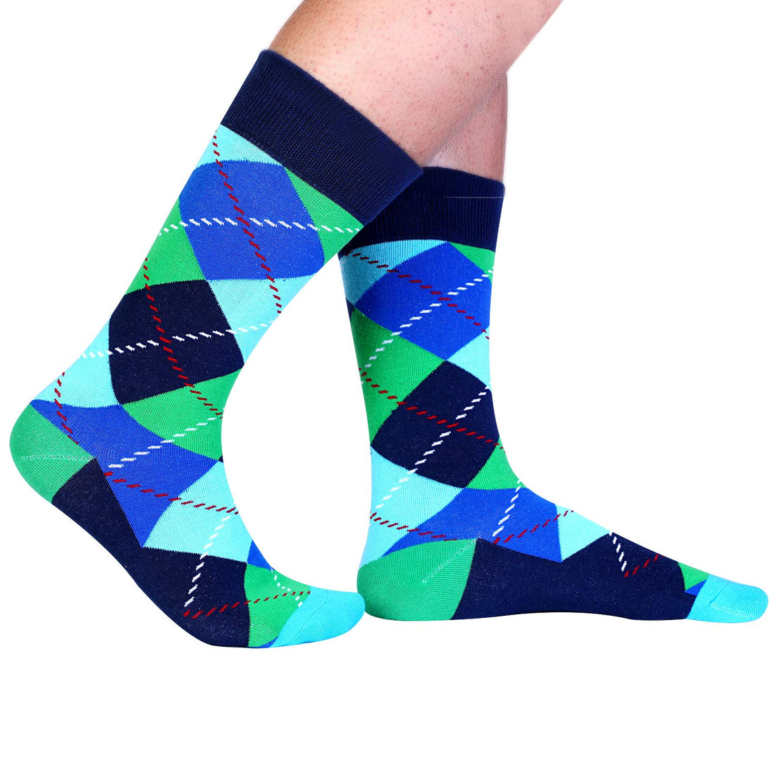Mens Funny Fun Crazy Funky Dress Crew Socks