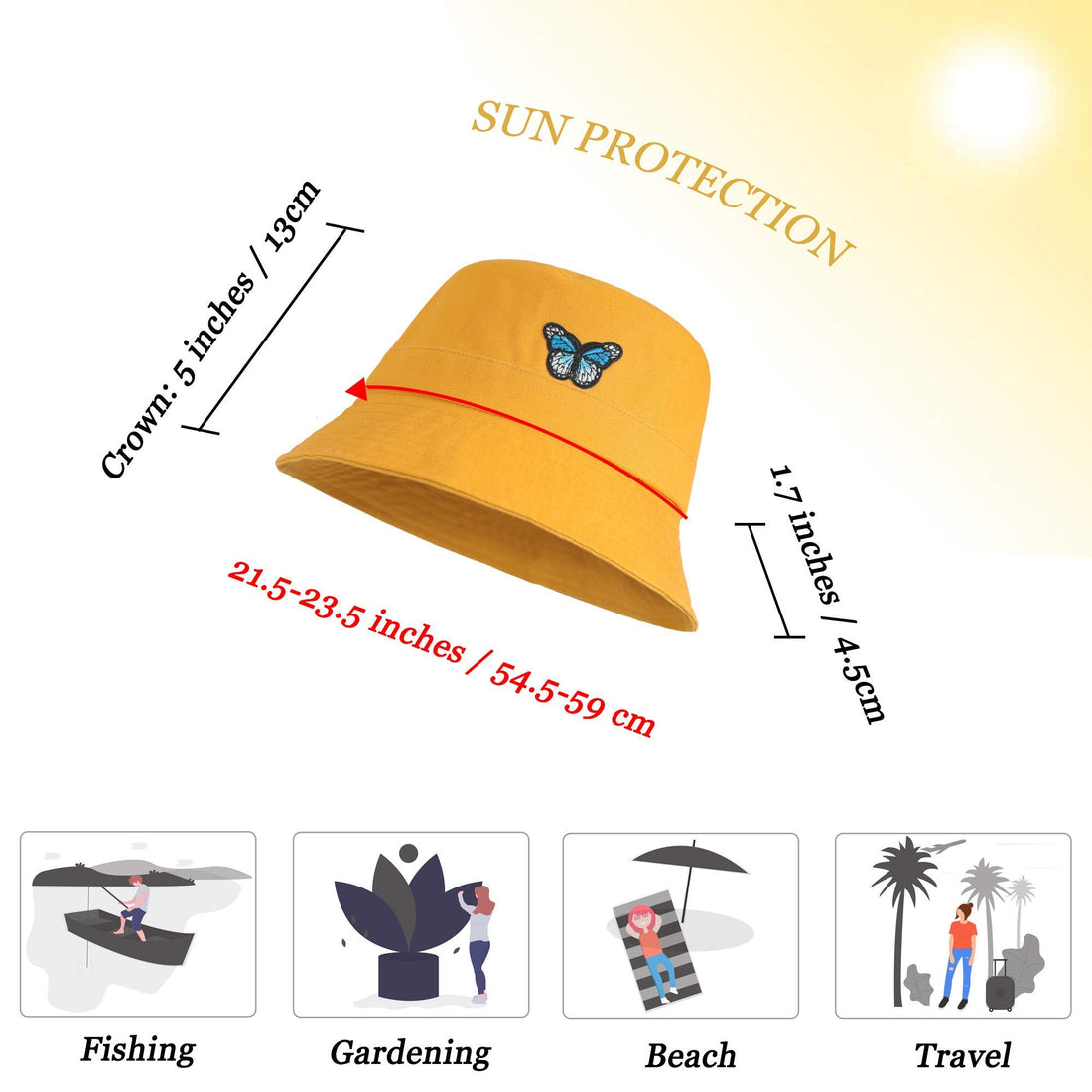 Fashion Embroidered Bucket Hat
