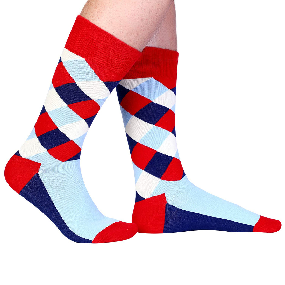 Mens Funny Fun Crazy Funky Dress Crew Socks