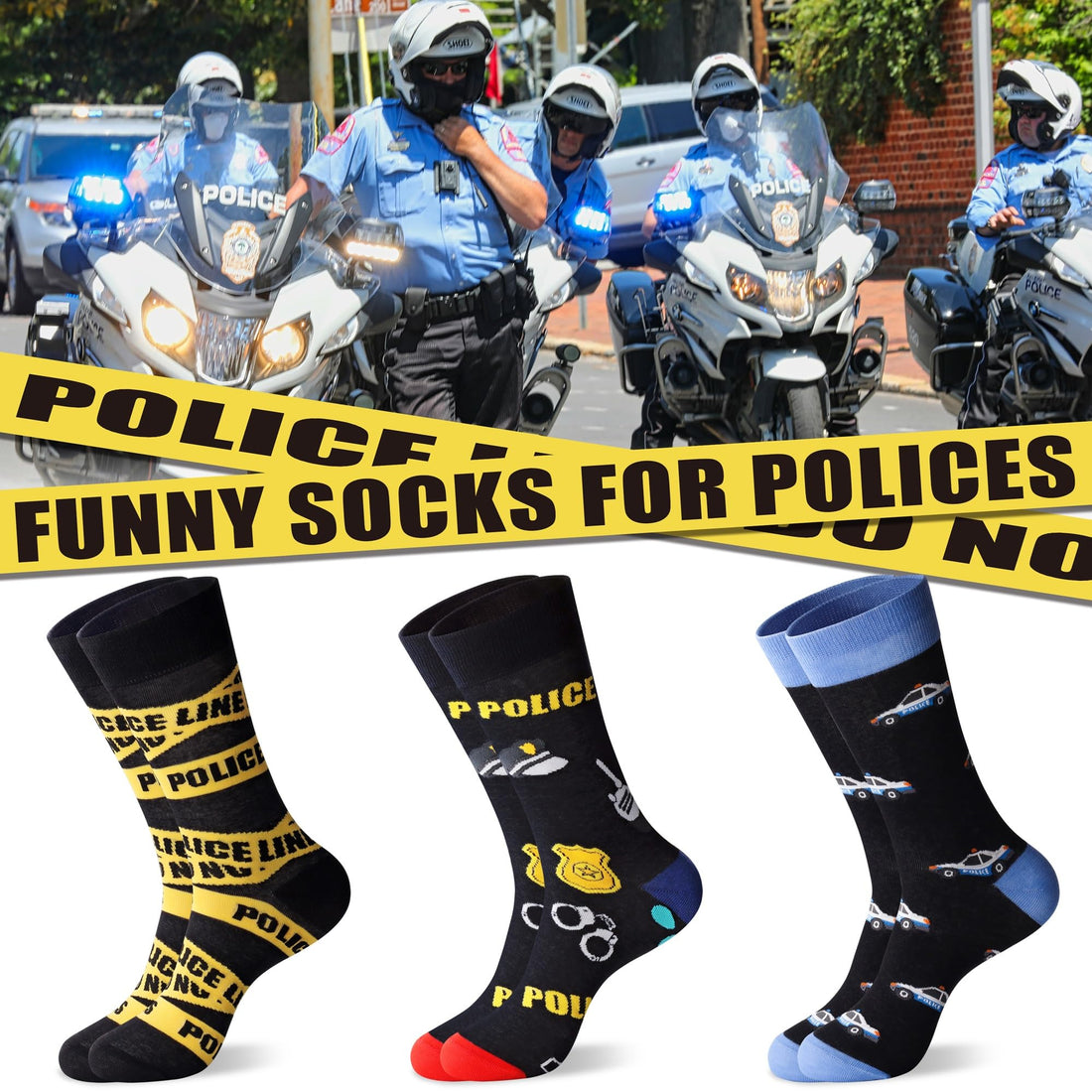 Mens Funny Fun Crazy Funky Dress Crew Socks