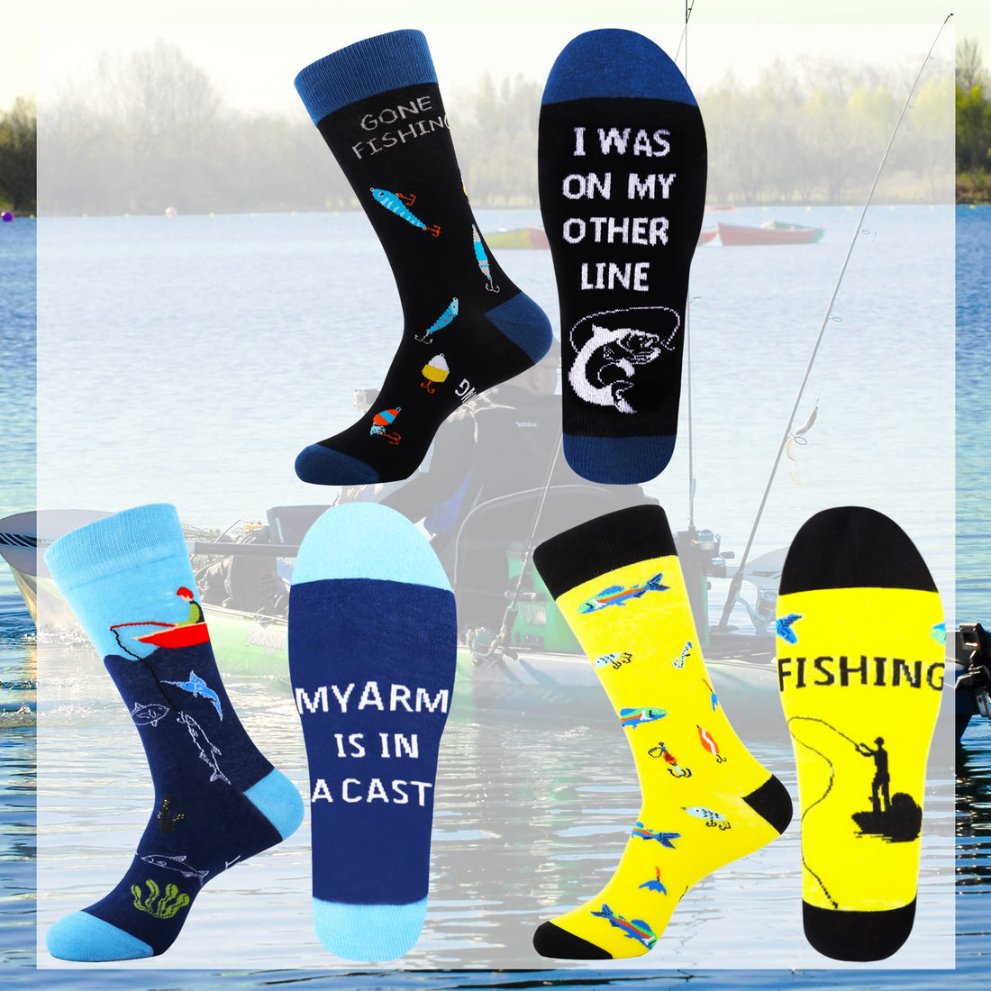 Mens Funny Fun Crazy Funky Dress Crew Socks