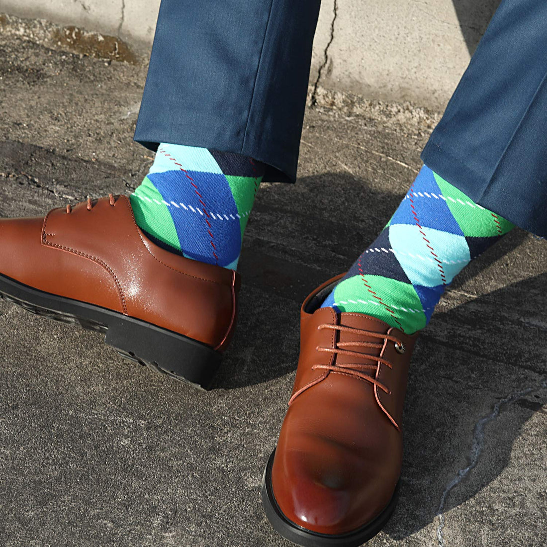 Mens Funny Fun Crazy Funky Dress Crew Socks