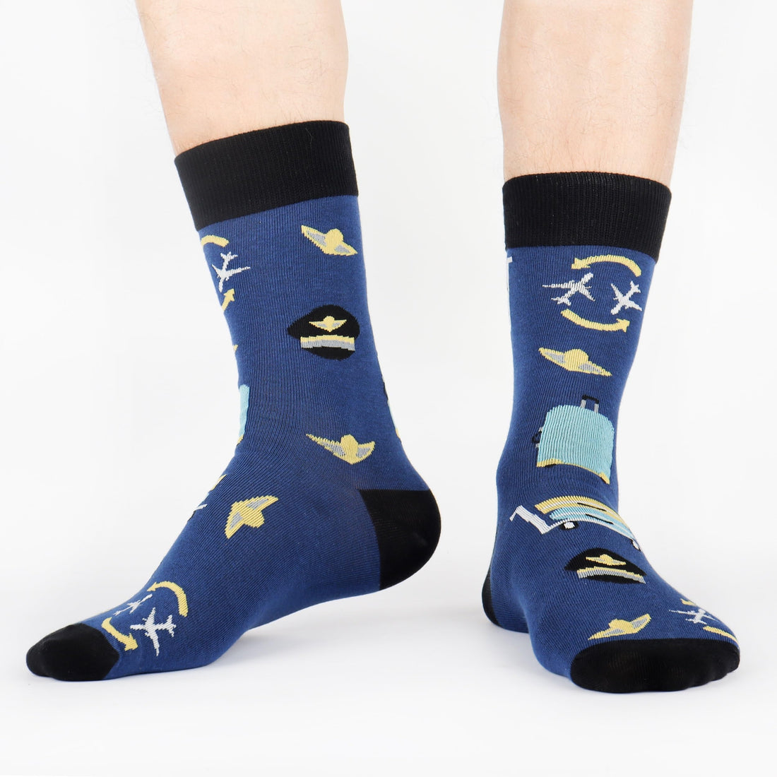 Mens Funny Fun Crazy Funky Dress Crew Socks