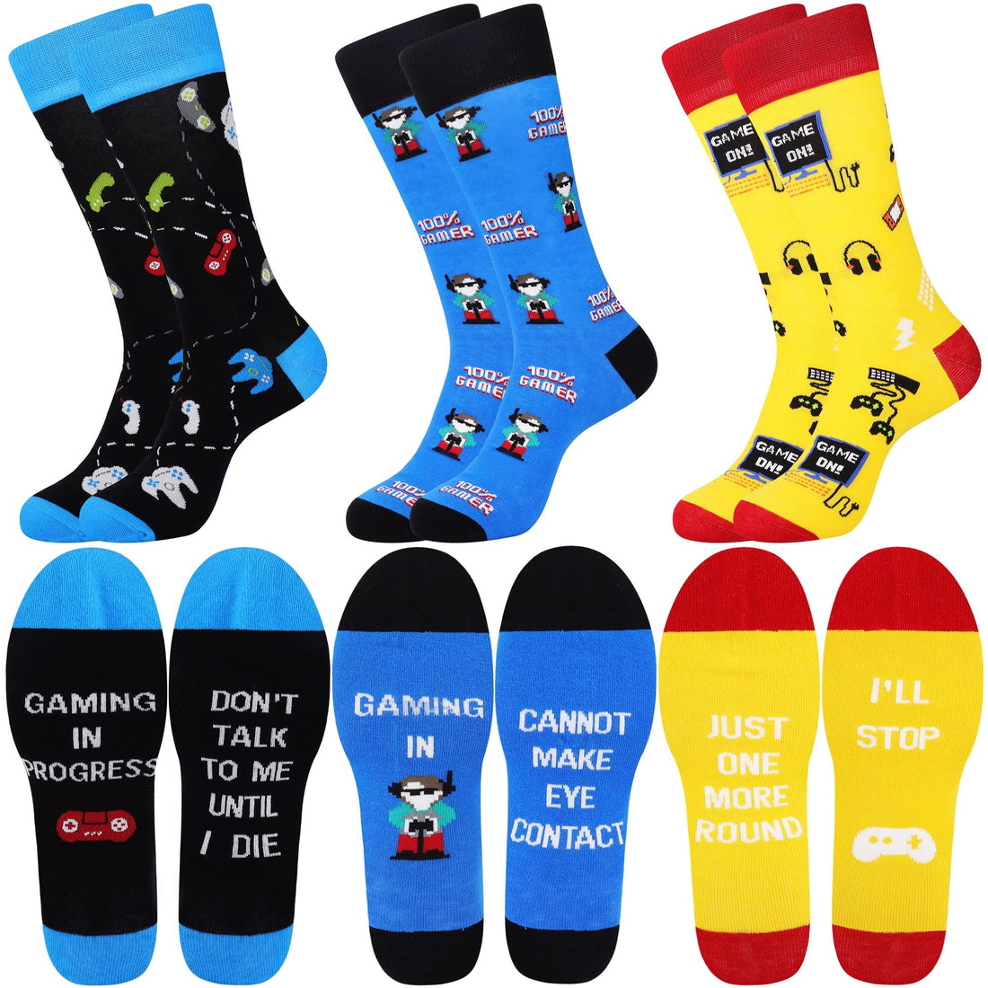 Mens Funny Fun Crazy Funky Dress Crew Socks