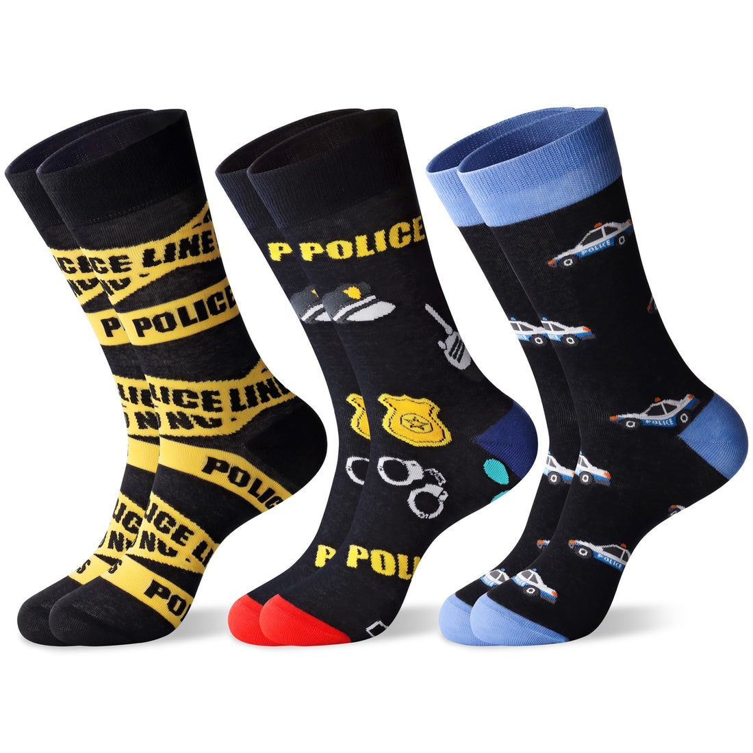 Mens Funny Fun Crazy Funky Dress Crew Socks