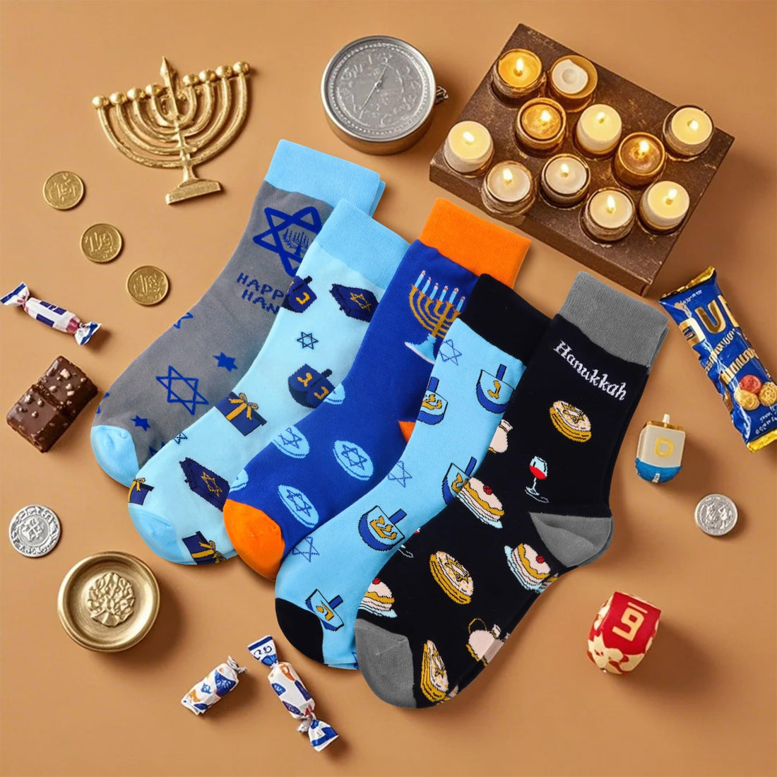 Mens Funny Fun Crazy Funky Dress Crew Socks