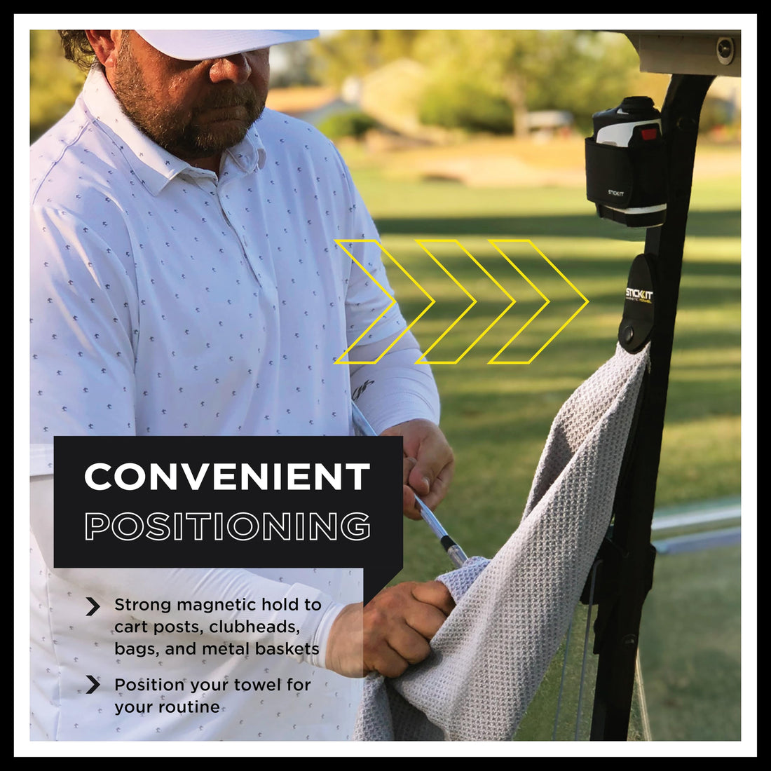 STICKIT Magnetic Golf Towel