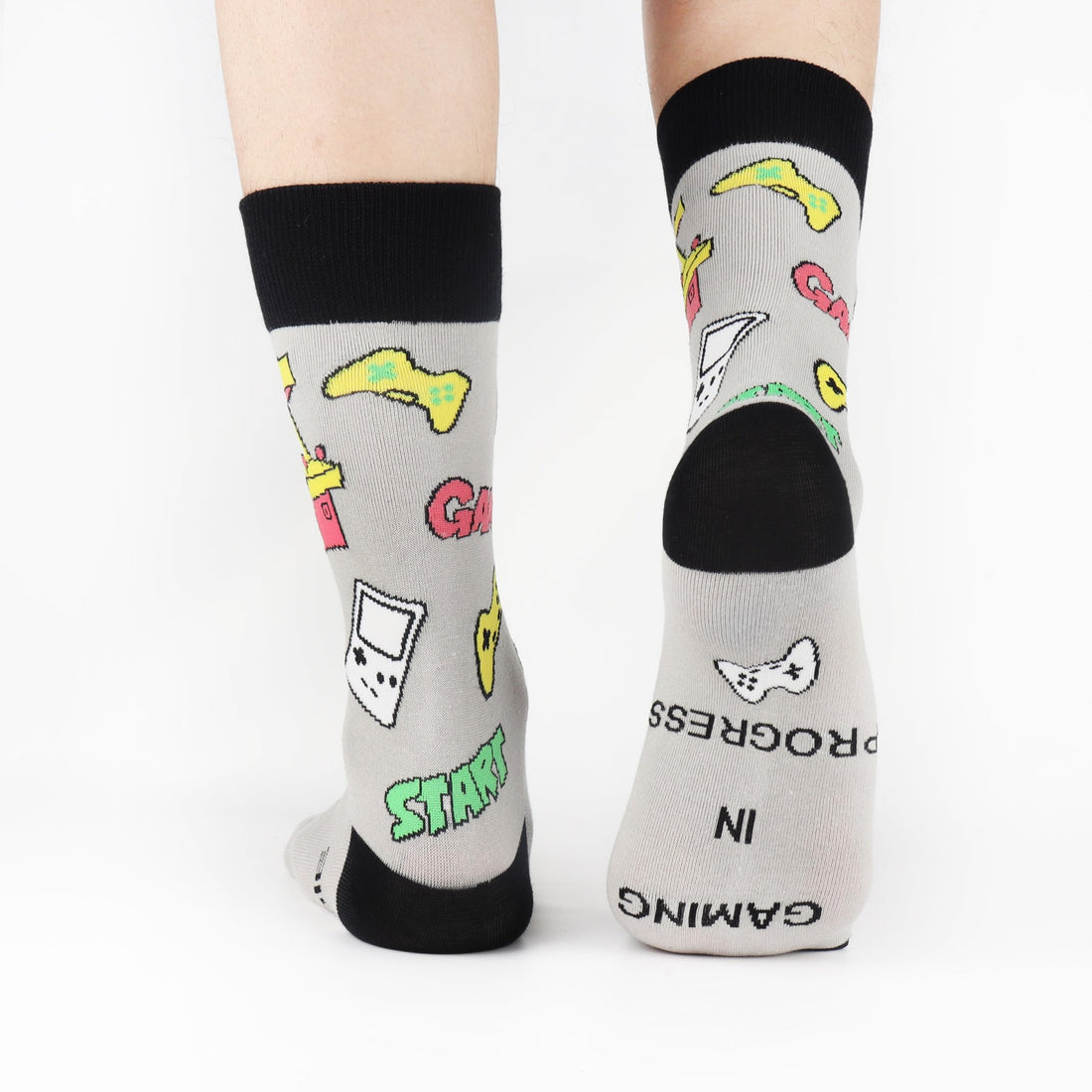 Mens Funny Fun Crazy Funky Dress Crew Socks