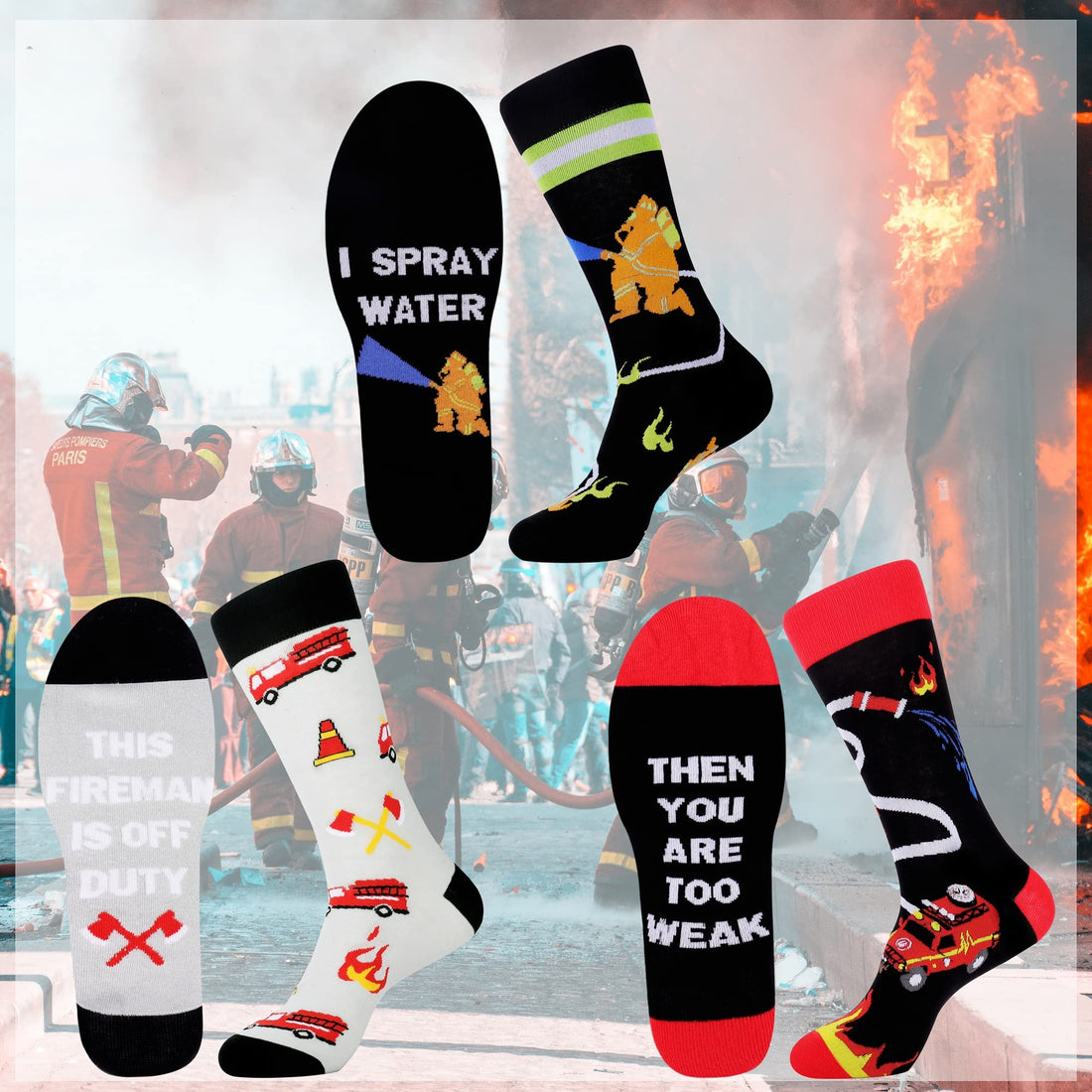 Mens Funny Fun Crazy Funky Dress Crew Socks