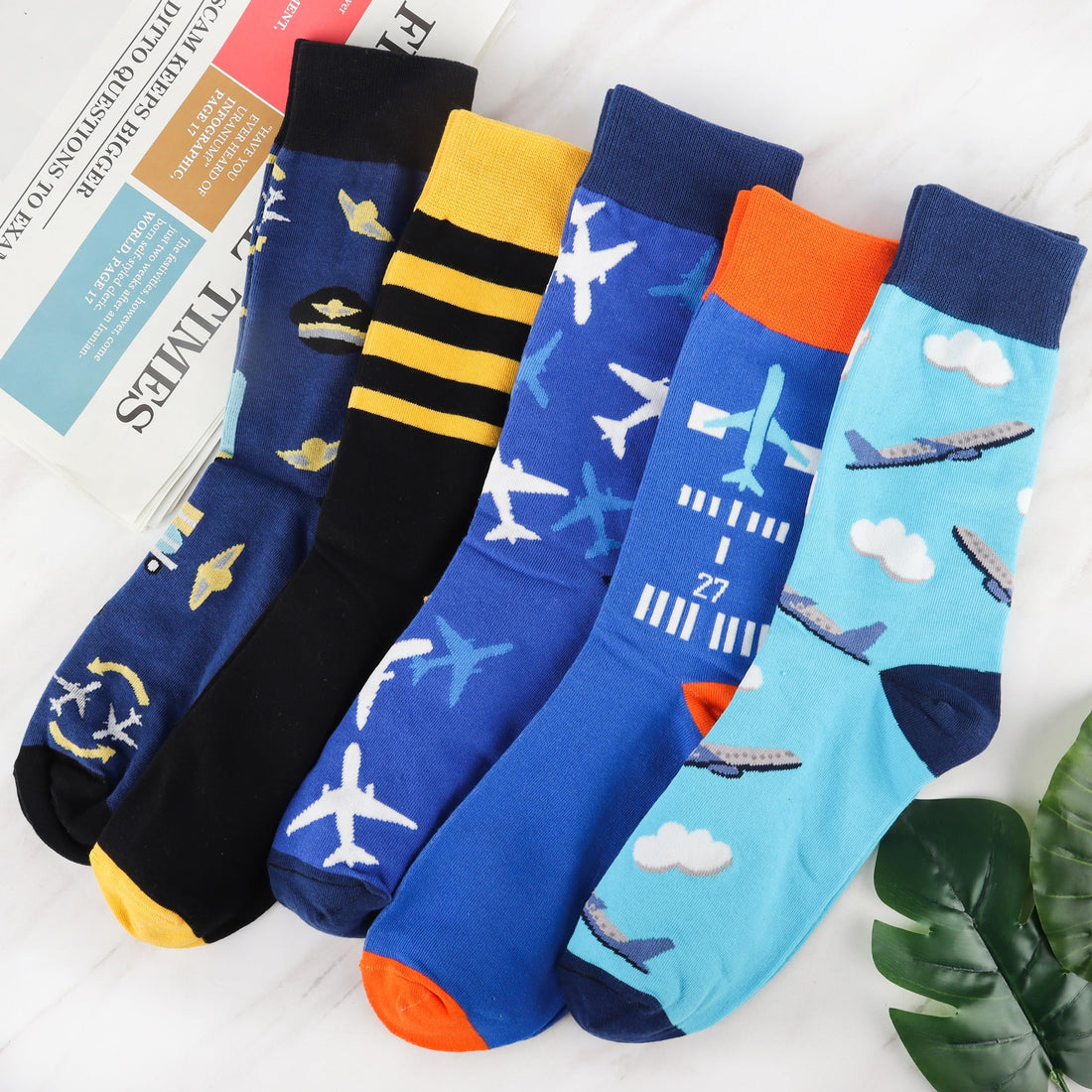 Mens Funny Fun Crazy Funky Dress Crew Socks