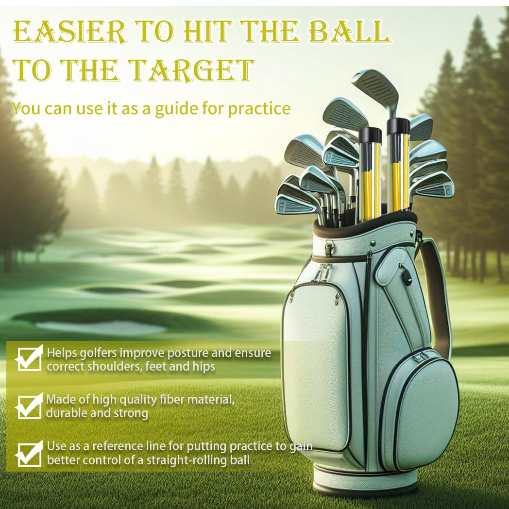 Golf Alignment Sticks (2 Sets) - Dude Golf