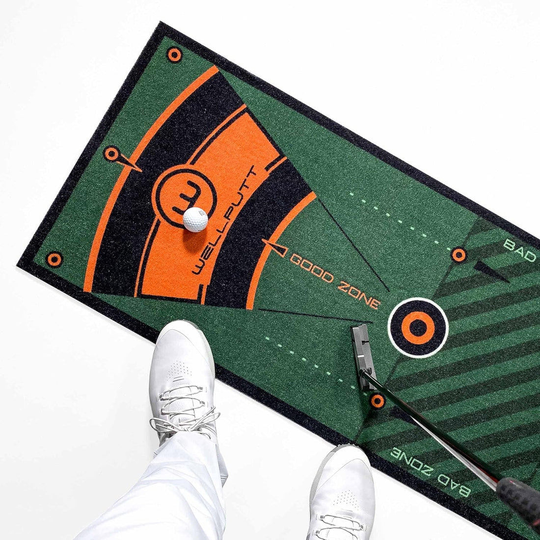 Golf Putting Training Mat (Classic Green 10ft) - Dude Golf