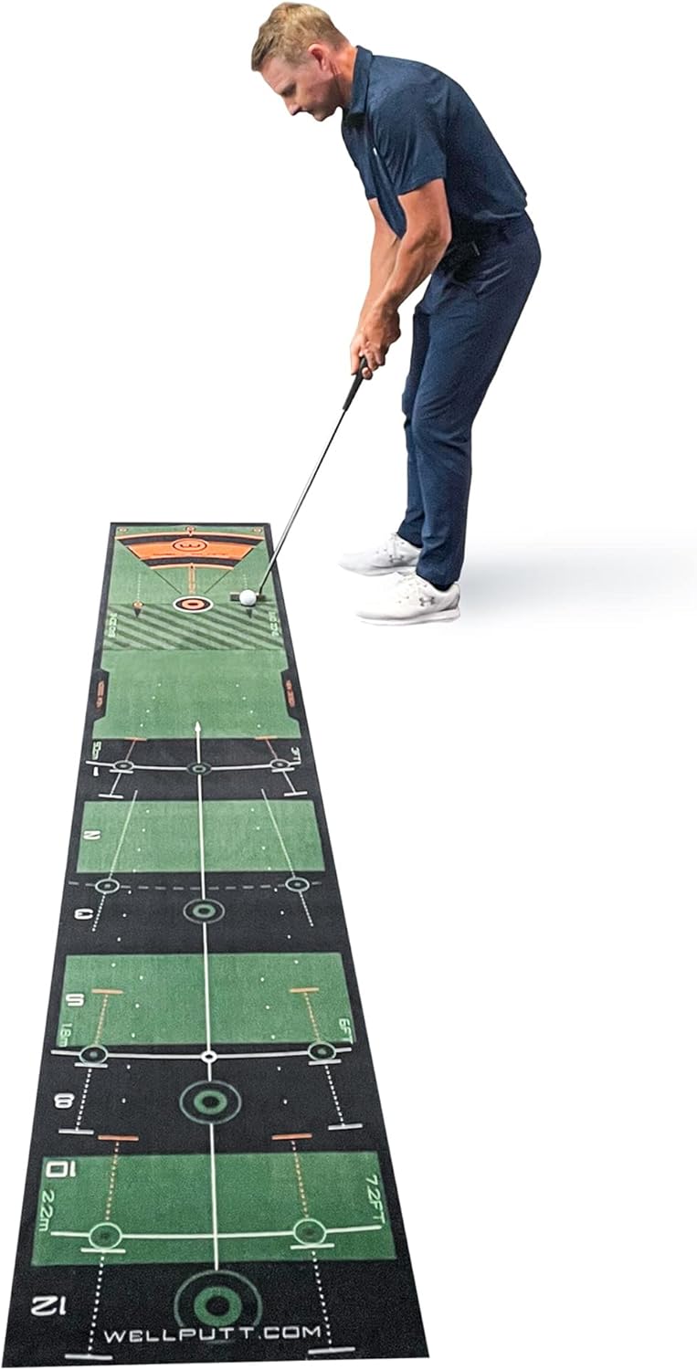 Golf Putting Training Mat (Classic Green 10ft) - Dude Golf