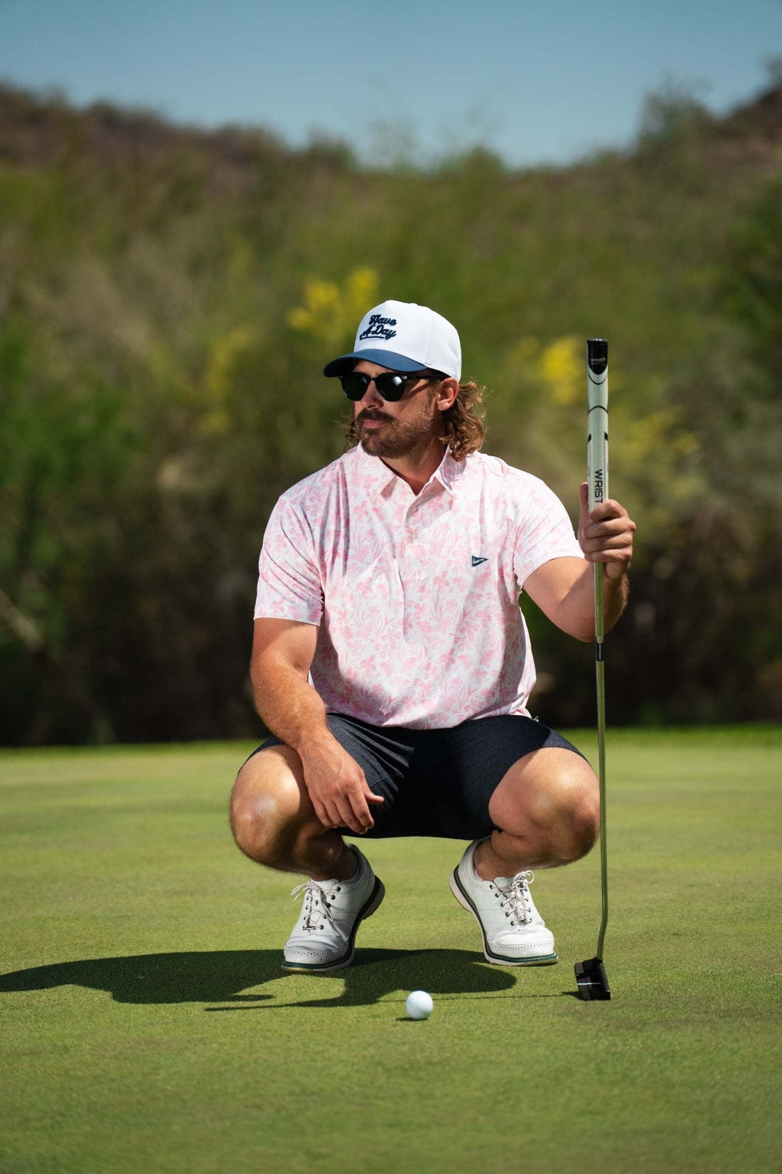 The Watercolor Flowers Polo - Dude Golf