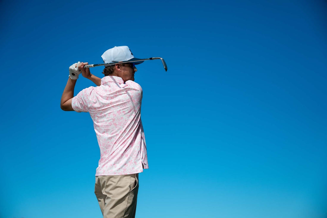 The Watercolor Flowers Polo - Dude Golf