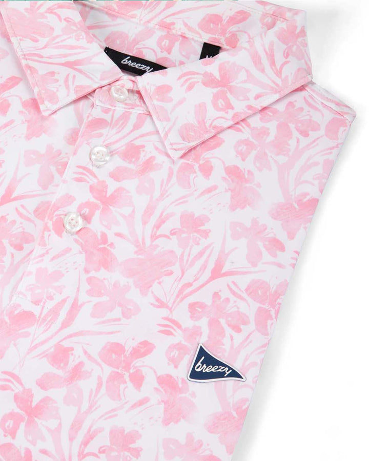 The Watercolor Flowers Polo - Dude Golf